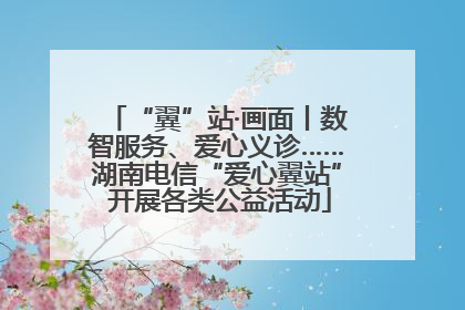 “翼”站·画面丨数智服务、爱心义诊……湖南电信“爱心翼站” 开展各类公益活动